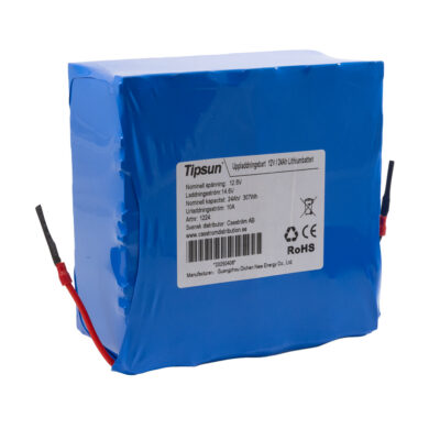 Tipsun 12V / 24Ah Litiumbatteri LiFePO4