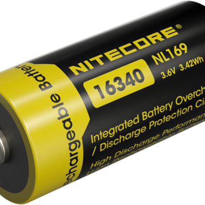Nitecore  battery RCR123A 16340 950mAh rechargeable